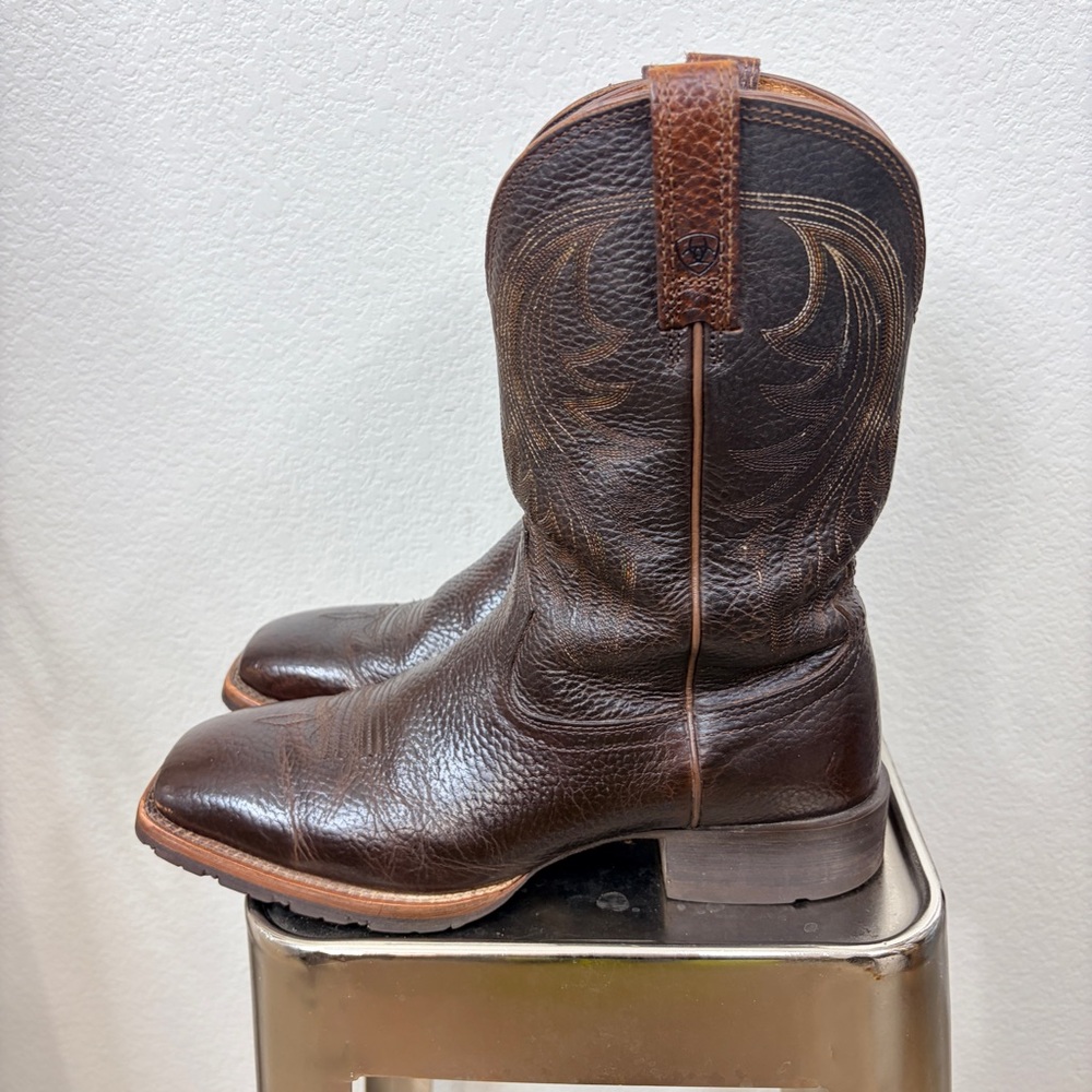 Ariat Brown Leather Cowboy Boots
